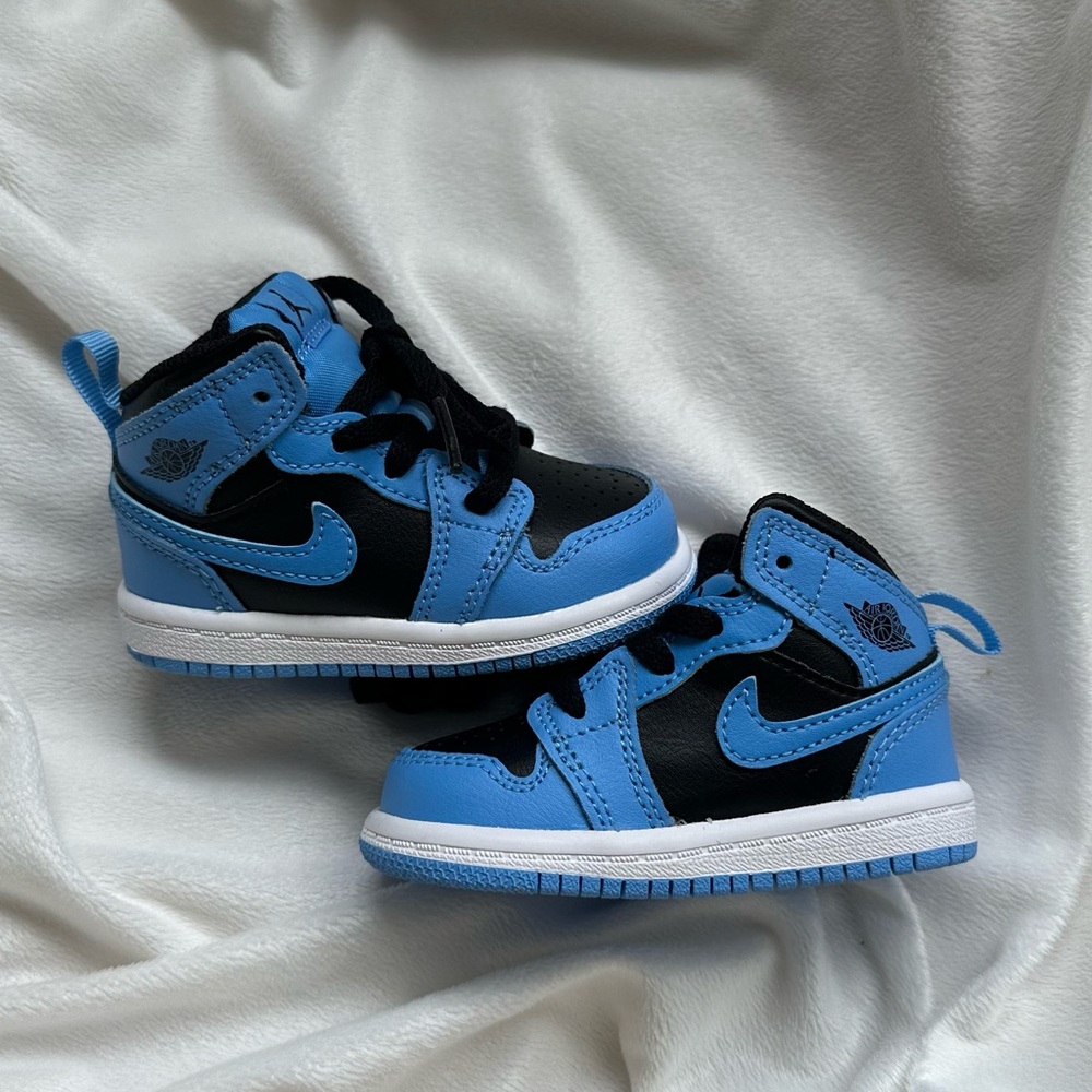 Nike Air Jordan Kids Blue and Black Sneakers
